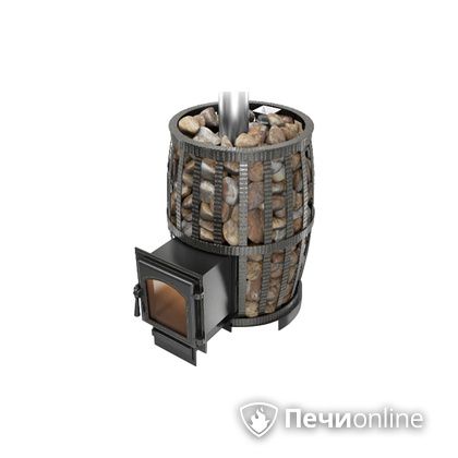 Дровяная печь-каменка Везувий Легенда Русский пар Ковка 18 (270) в Белгороде