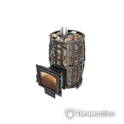 Дровяная печь-каменка Везувий Легенда Русский пар Ковка 24 (240) в Белгороде