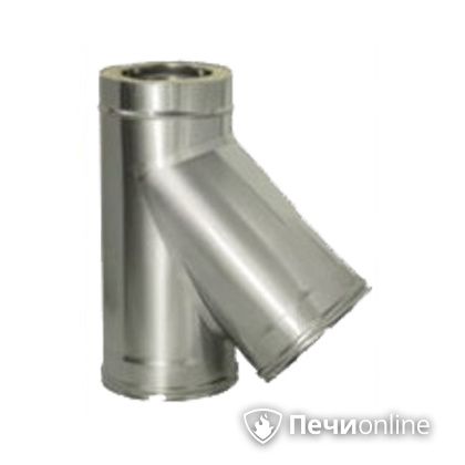 Дымоход Дымок Тройник 45° с изоляцией 0,8 мм. ТRFR45 200/280 в Белгороде
