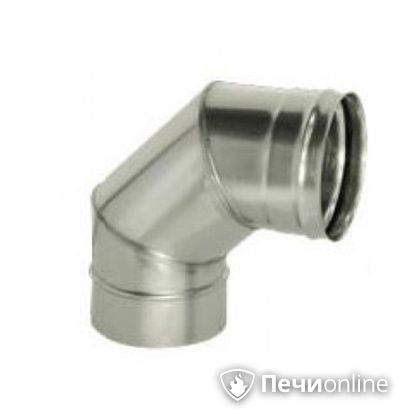Дымоход Дымок Колено 90° одностенное 0.5 мм ОТНR90 115 в Белгороде