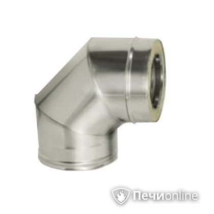 Дымоход Дымок Колено 90° с изоляцией 0.5 мм. OТFR90 150/230 в Белгороде
