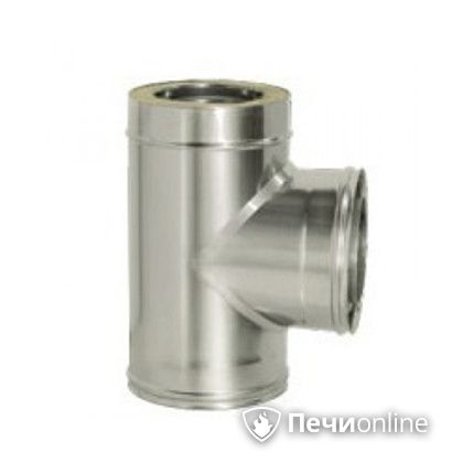 Дымоход Дымок Тройник 90° с изоляцией 0,8 мм. ТRFR90 150/230 в Белгороде