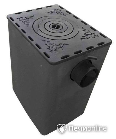 Отопительно-варочная печь Березка Комфорт 120 ДТ-3 стекло в Белгороде