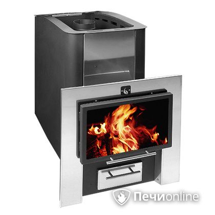 Дровяная банная печь Конвектика 12 Плазма антрацит в Белгороде