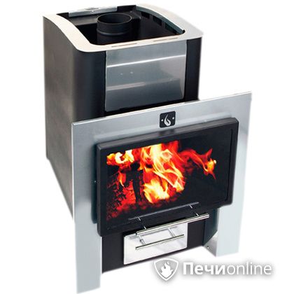 Дровяная банная печь Конвектика 16 Плазма антрацит в Белгороде