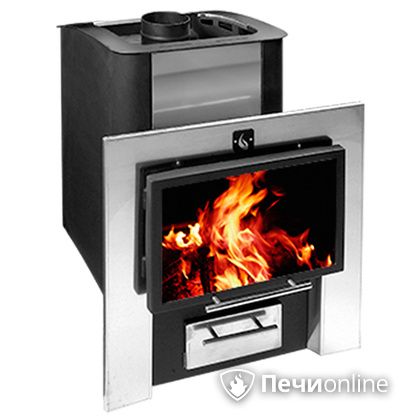 Дровяная банная печь Конвектика 26 Плазма антрацит в Белгороде
