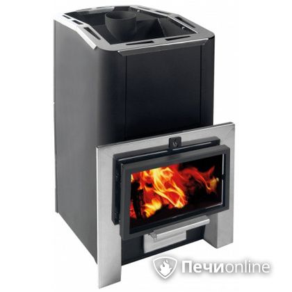 Дровяная банная печь Конвектика Ниагара 18 Плазма антрацит в Белгороде
