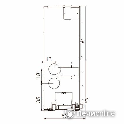 Каминная топка Edilkamin WINDO 90 nero в Белгороде