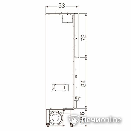 Каминная топка Edilkamin BLOKK 90 N nero в Белгороде