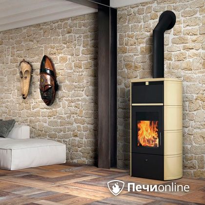 Печь-камин Edilkamin Flamma 24 kw V.C. Pergamena с Т/О в Белгороде