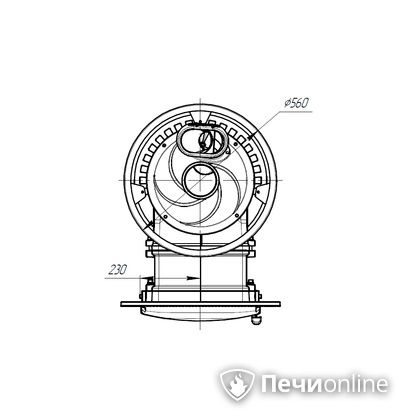 Дровяная печь-каменка Прометалл Атмосфера L сетка нержавейка в Белгороде