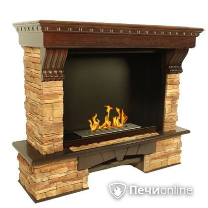 Биокамин Firebird Валенсия (Valencia) темный дуб, угловой в Белгороде