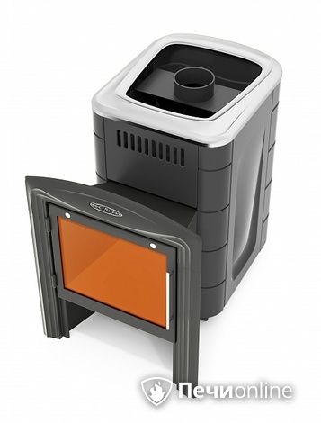 Дровяная банная печь TMF Компакт 2017 Inox Витра антрацит в Белгороде