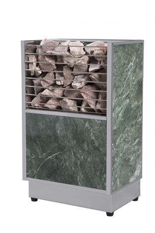 Электрокаменка для сауны Политех Kristina Stone Малахит с испарителем, 6 кВт в Белгороде