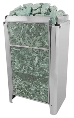 Электрокаменка для сауны Политех Kristina Classic Stone облицованная змеевиком 16 кВт в Белгороде