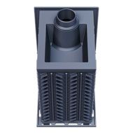 Дровяная банная печь Гефест ЗК-40 (М) чугунная дверца закрытая каменка