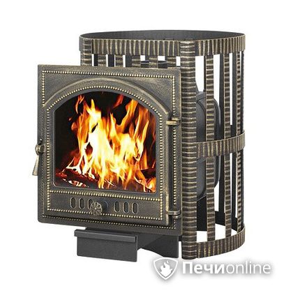Дровяная банная печь Везувий Легенда Ковка 16 (205) чугун в Белгороде