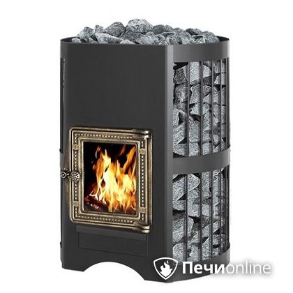 Дровяная банная печь Везувий Скиф Стандарт 22 ДТ-4С без выносного тоннеля в Белгороде