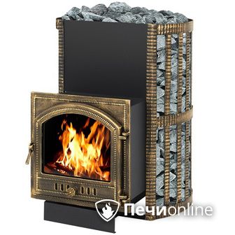 Дровяная банная печь Везувий Скиф Ковка 38 (205) в Белгороде