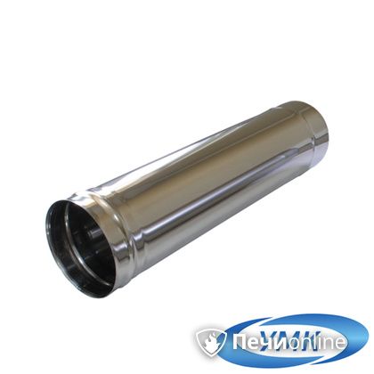 Дымоход УМК Труба D150 L=0,25 м 1,0 мм. нержавейка в Белгороде