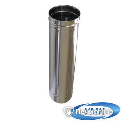 Дымоход УМК Труба D200 L=0.5 м 0.5 мм. нержавейка в Белгороде