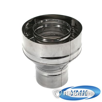 Дымоход УМК Старт-сэндвич холодный D=140х200 Н+Оц 1,0мм 0,5мм по воде в Белгороде