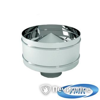 Дымоход УМК Оголовок с дефлектором D120х200 Н+Н 0.5мм 0.5мм по воде в Белгороде