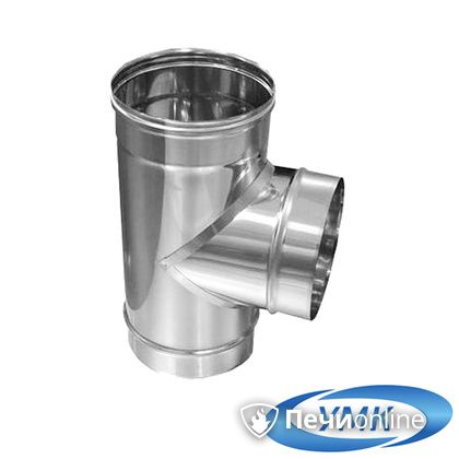 Дымоход УМК Тройник 90° D120 0.5мм нержавейка в Белгороде