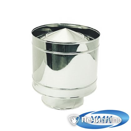 Дымоход УМК Зонт с дефлектором D120 0.5 мм нержавейка в Белгороде