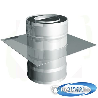 Дымоход УМК Монтажная площадка D150х210 Н+Н 1,0мм 0,5мм по воде в Белгороде