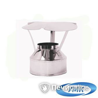 Дымоход УМК Оголовок D130х200 Н+Н 0.5мм 0.5мм по воде в Белгороде