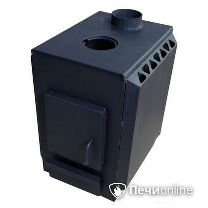 Печь буржуйка УЗПО Теплушка 200 с варочной поверхностью антрацит в Белгороде