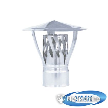 Дымоход УМК Зонт с искрогасителем D100 0.5 мм. нержавейка в Белгороде