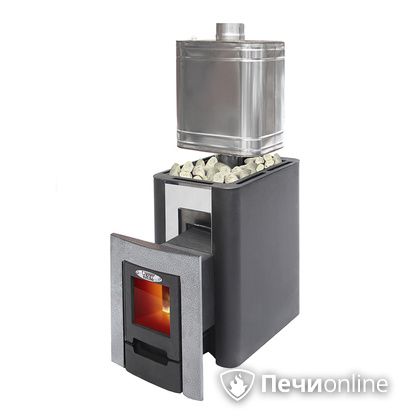 Дровяная банная печь УЗПО Жарсталь Волжанка Порта дверца со стеклом в Белгороде