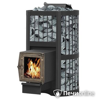 Дровяная банная печь Везувий Ураган Стандарт 22 (ДТ-4С) с закрытой каменкой чугун в Белгороде