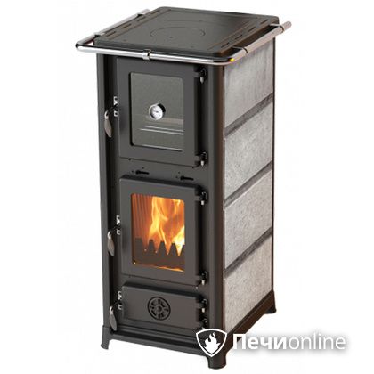 Отопительно-варочная печь MBS Olympia Stone с духовым шкафом талькохлорит в Белгороде