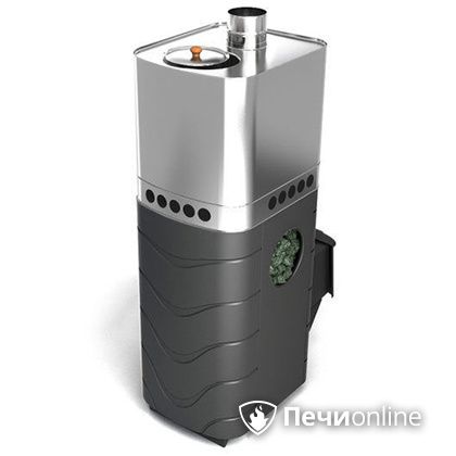 Дровяная банная печь TMF Бирюса 2013 Carbon антрацит с закрытой каменкой в Белгороде