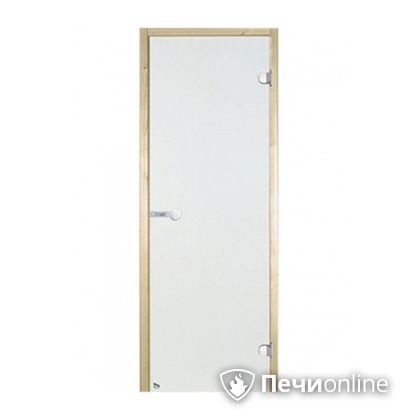 Дверь для бани Harvia Стеклянная дверь для сауны 8/19 коробка сосна сатин D81905M в Белгороде